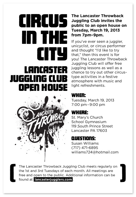 2013 Open House Flyer